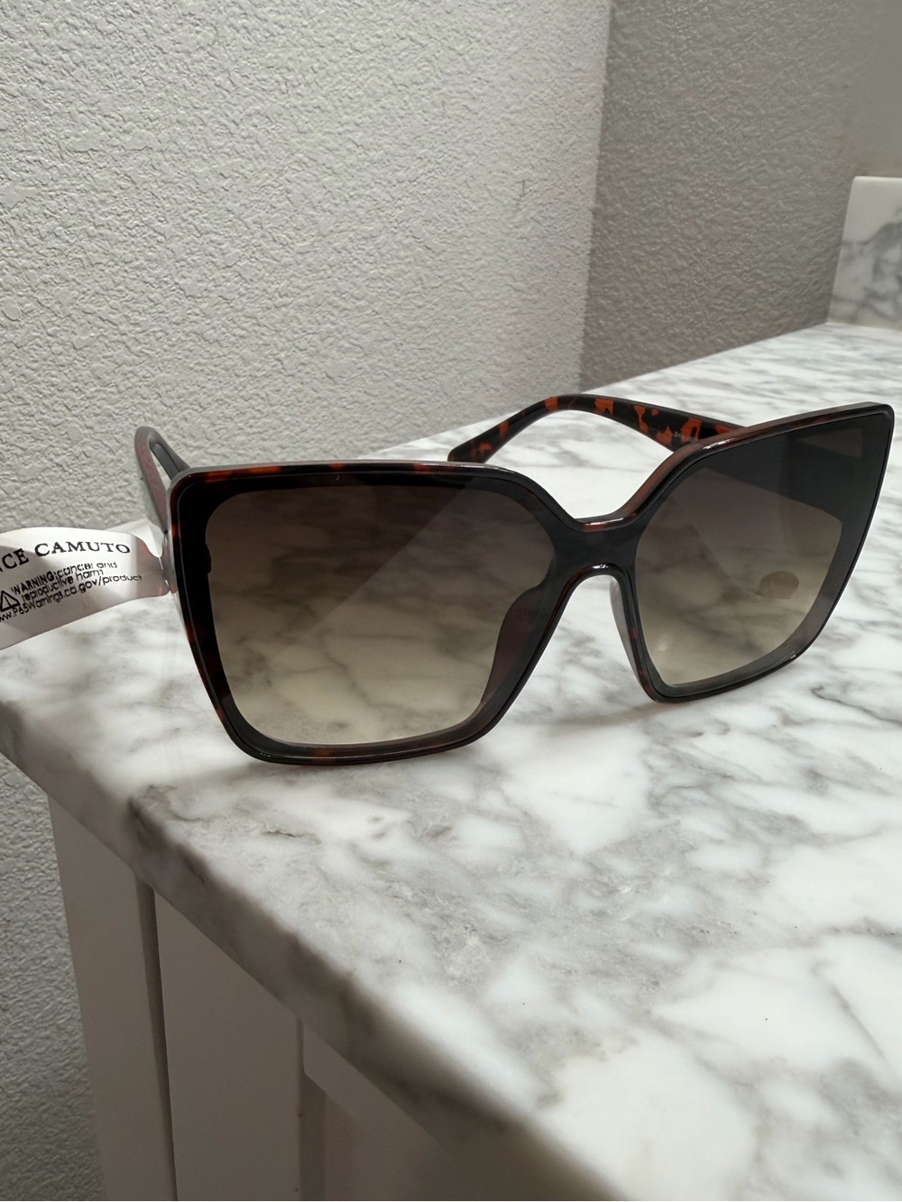 Vince Camuto Tortoiseshell Square-Frame Sunglasses